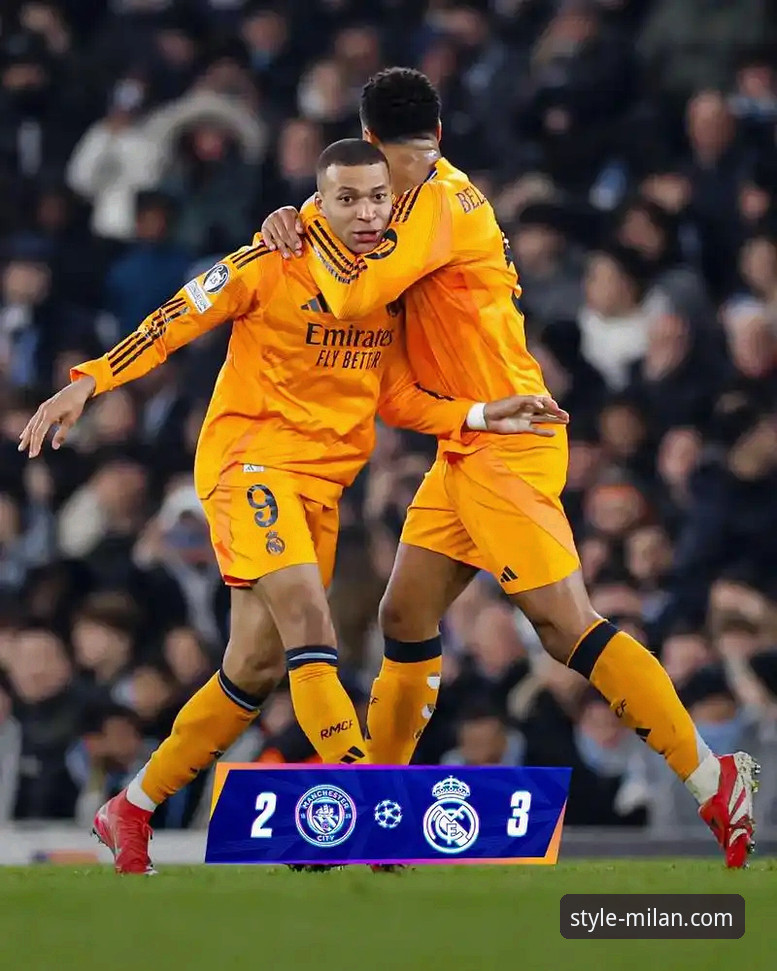 欧冠焦点战最新战报：巴尔韦德戴帽，皇马主场三球完胜曼城